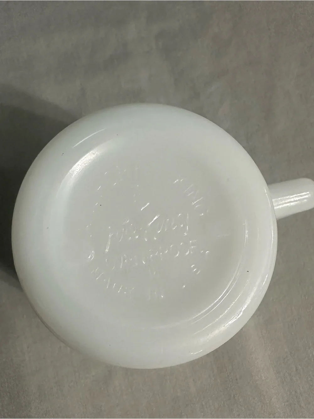 Vintage Fire King McDonald's Good Morning Milk Glass Mug⁠